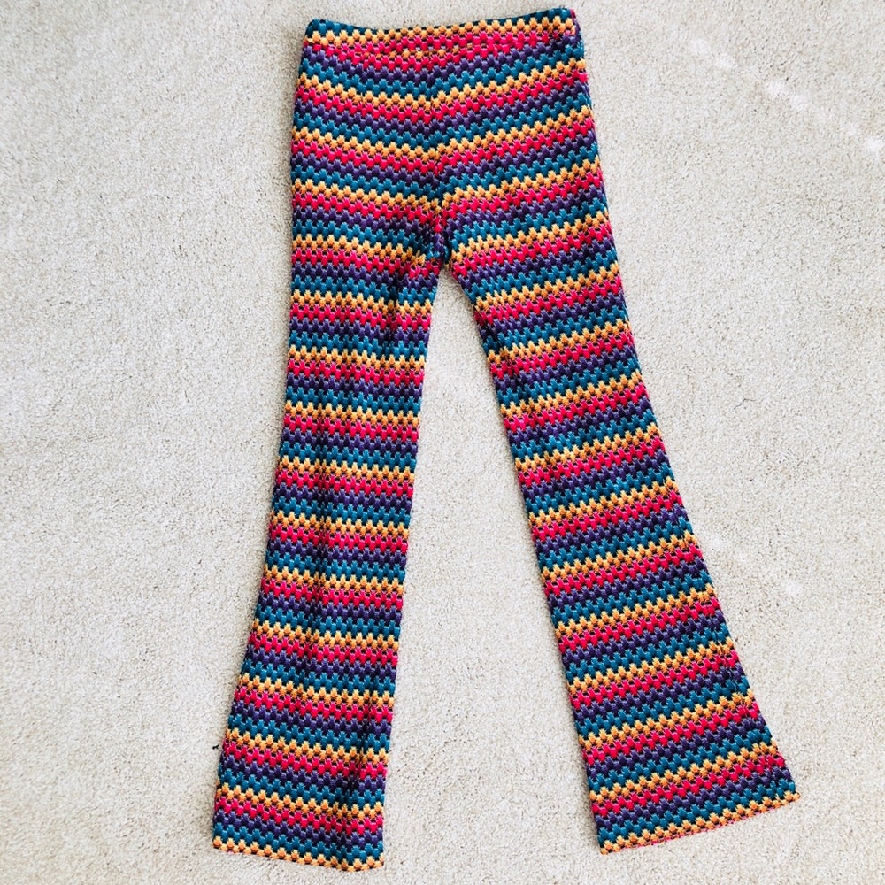 Trina Turk "Perleen" Zigzag Honeycomb Knit Pants - Picture 7 of 8